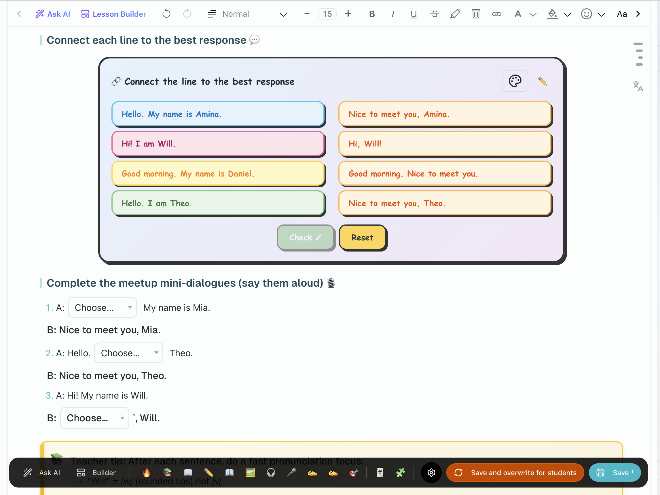 Full Lex Editor interface showing toolbar and content area