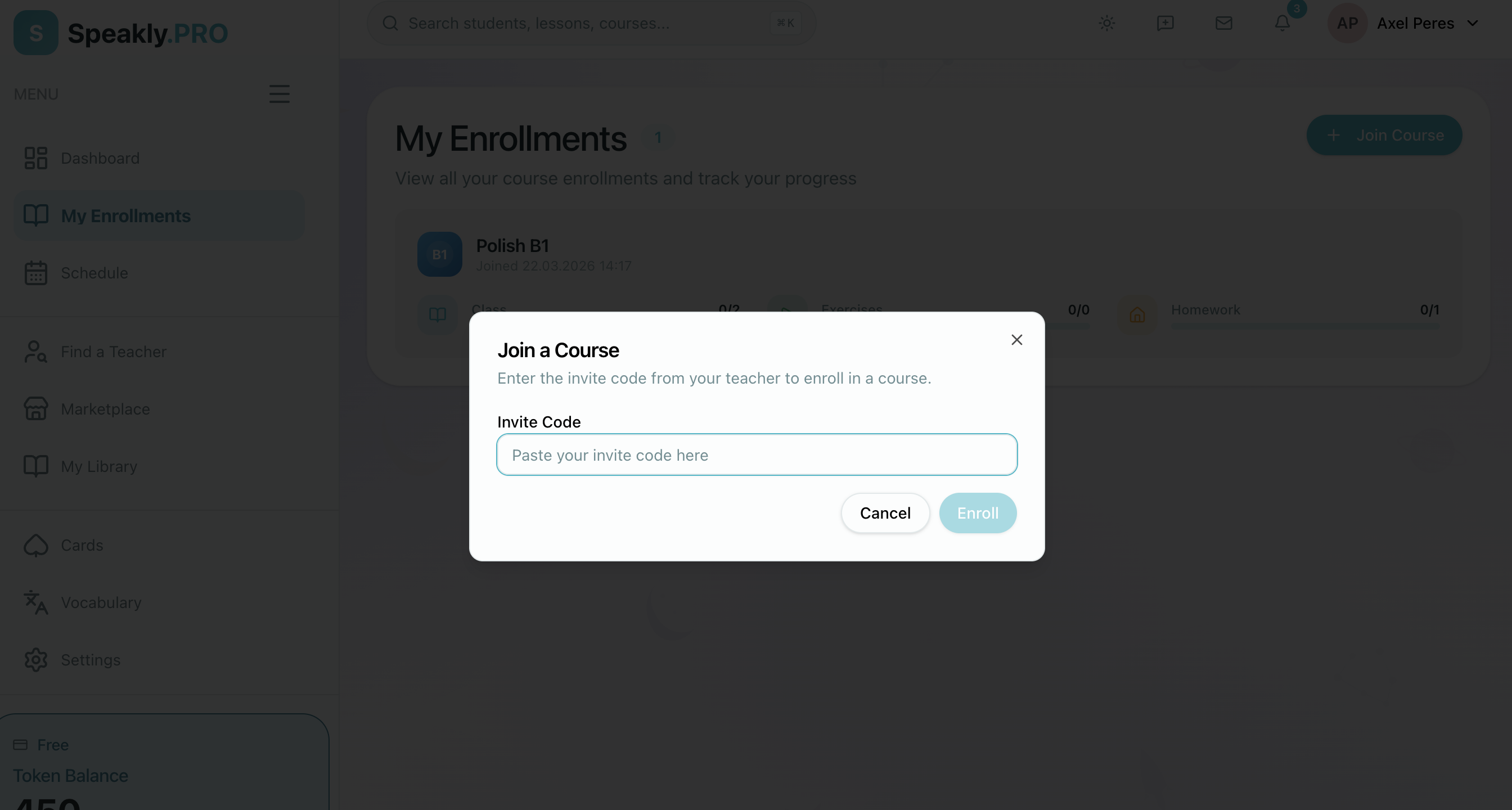 Student enrollment process